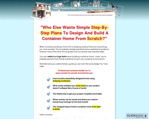 NEW: Make A Container Dwelling – Inexperienced Product paying 75% payment!