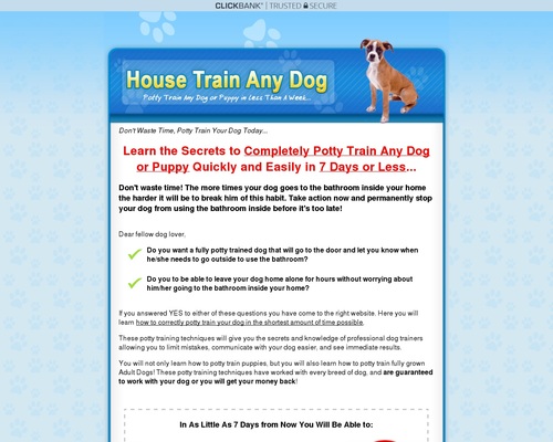 How To Housetrain & Potty Prepare Any Dog