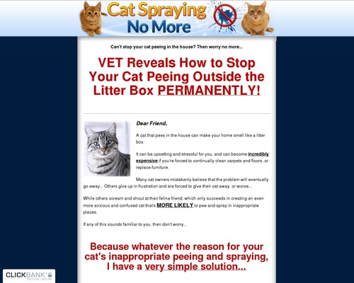 Cat Spraying No Extra – Payment Modern with a 16.2% Conversion Payment!