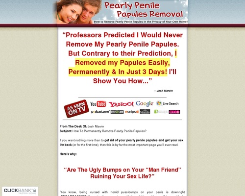 Pearly Penile Papules Removing – Trace New Market ~ HOT